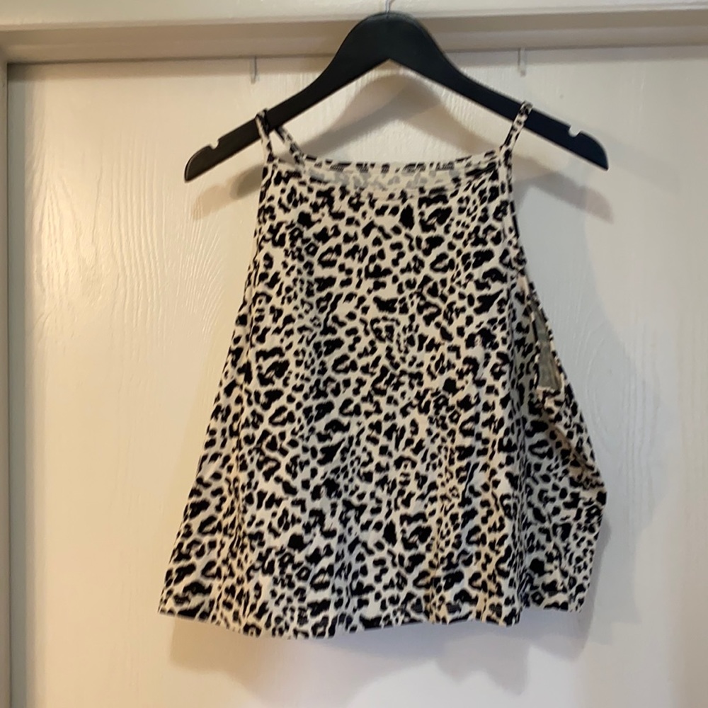 Cheetah print crop top